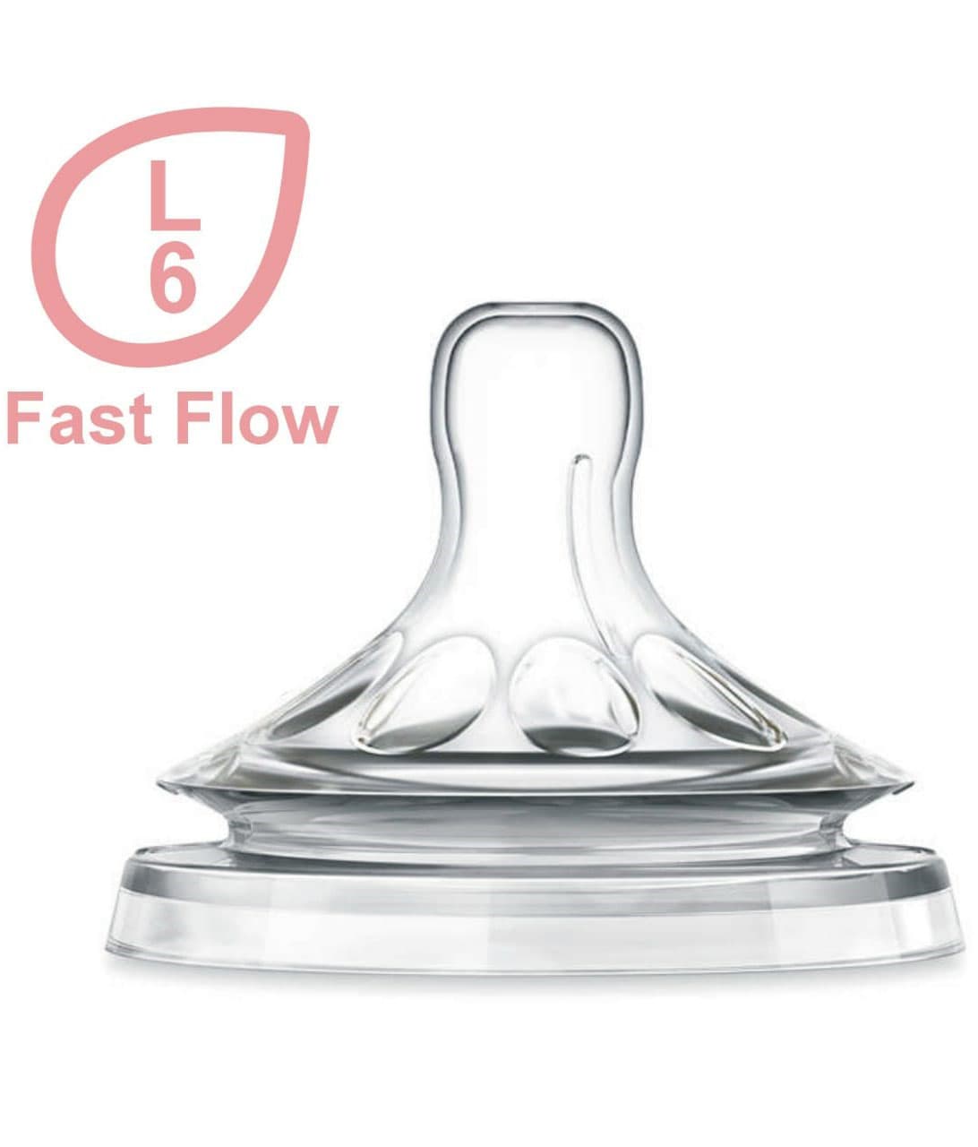 ULTRA WIDE NECK FAST FLOW NIPPLE PK2 (L) (A-33)