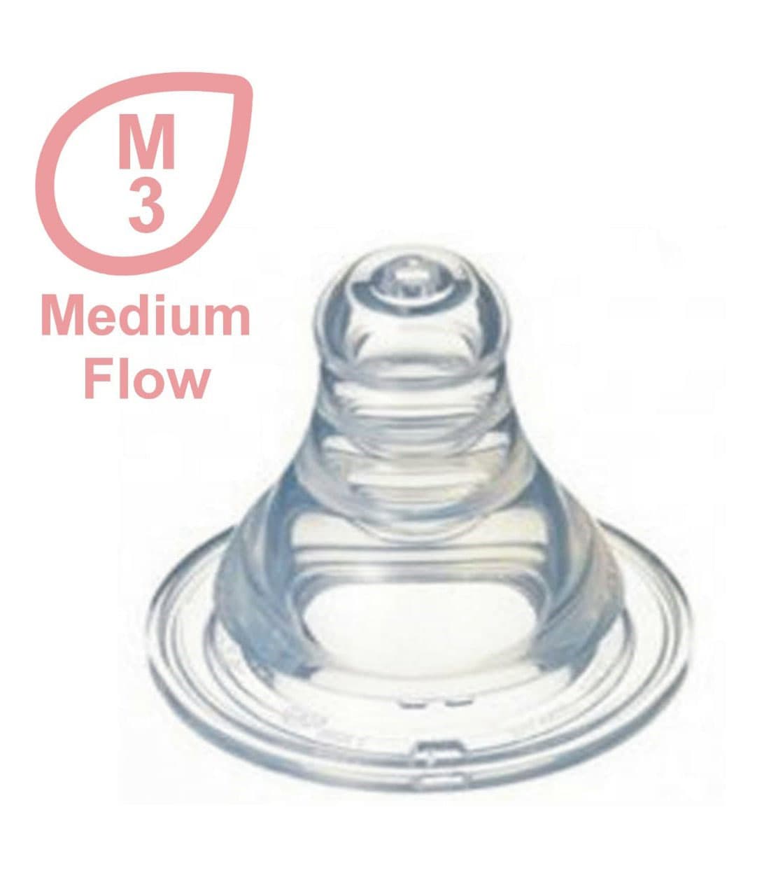 WIDE NECK MEDIUM FLOW NIPPLE PK1 (M) (A-12)